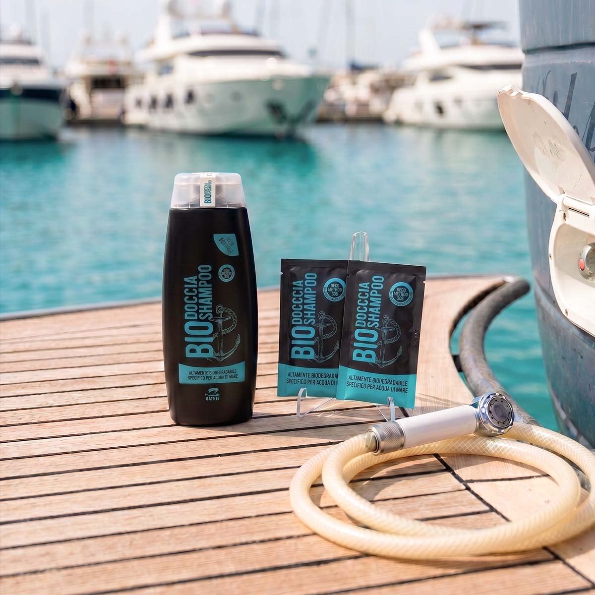 Doccia Shampoo Biodegradabile Gate14 per barca e outdoor